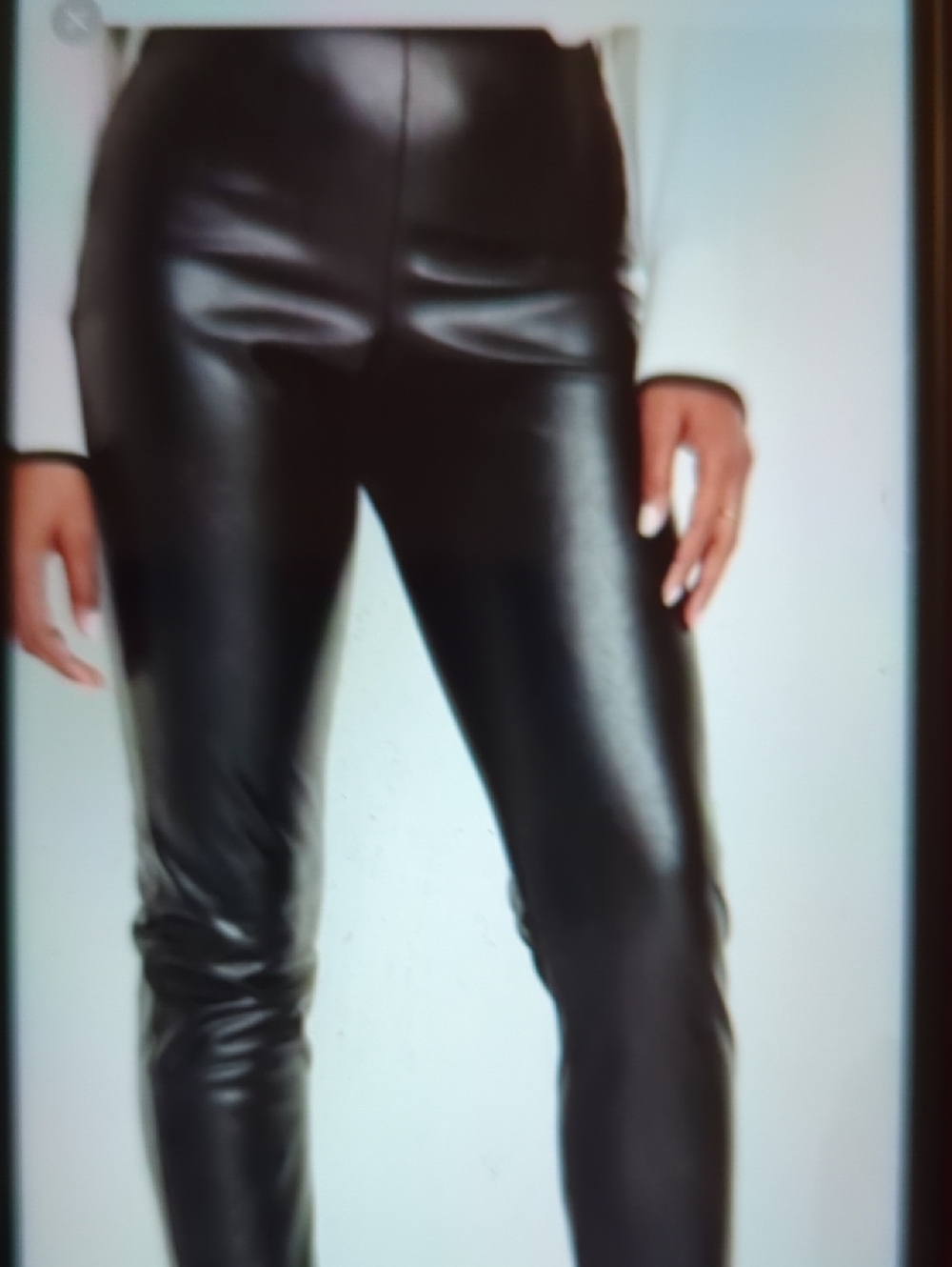 Black Women's Pants Leather